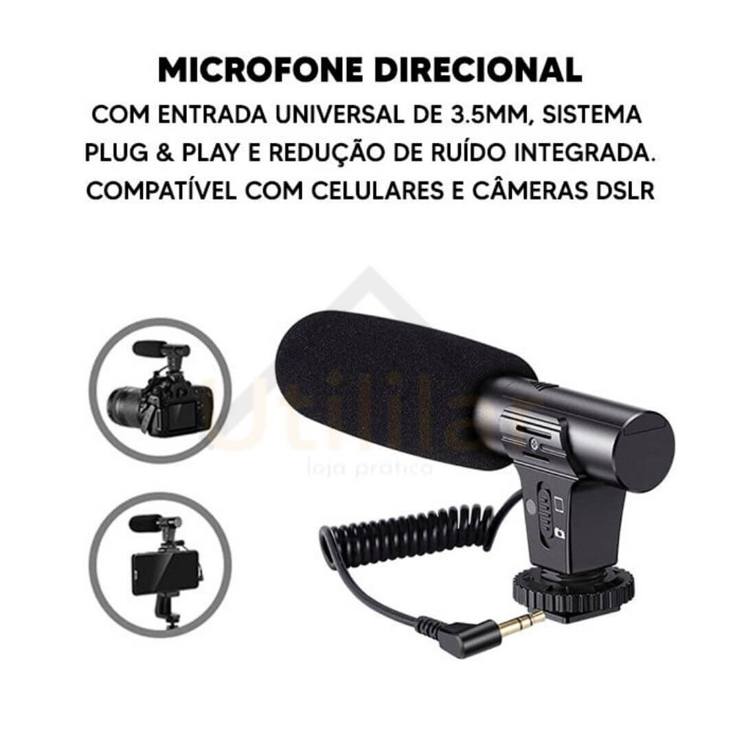 Vlogger® 4.0 - Kit de Gravação 4 EM 1 - Lançamento 2023