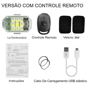 Luminix 3.0 - Lâmpada Flash Led Controle Remoto Sem Fio